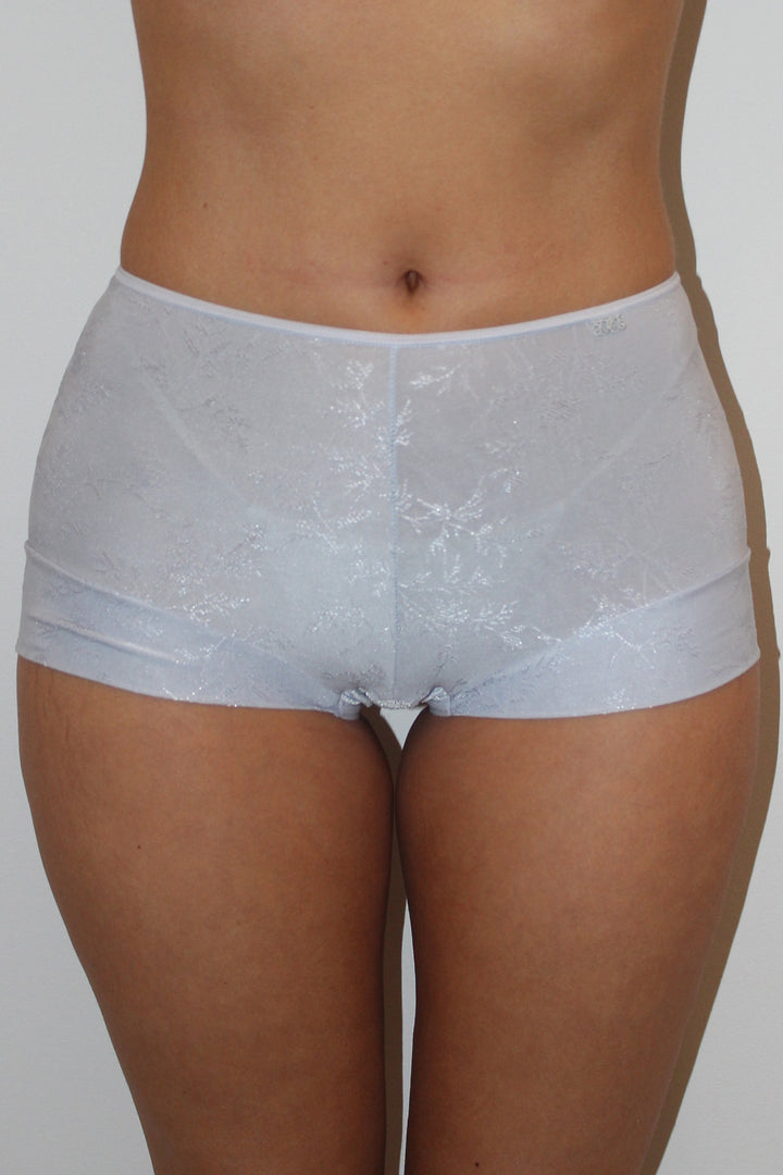 Avet Microfiber Jacquard Boxer Flower Blue Celest