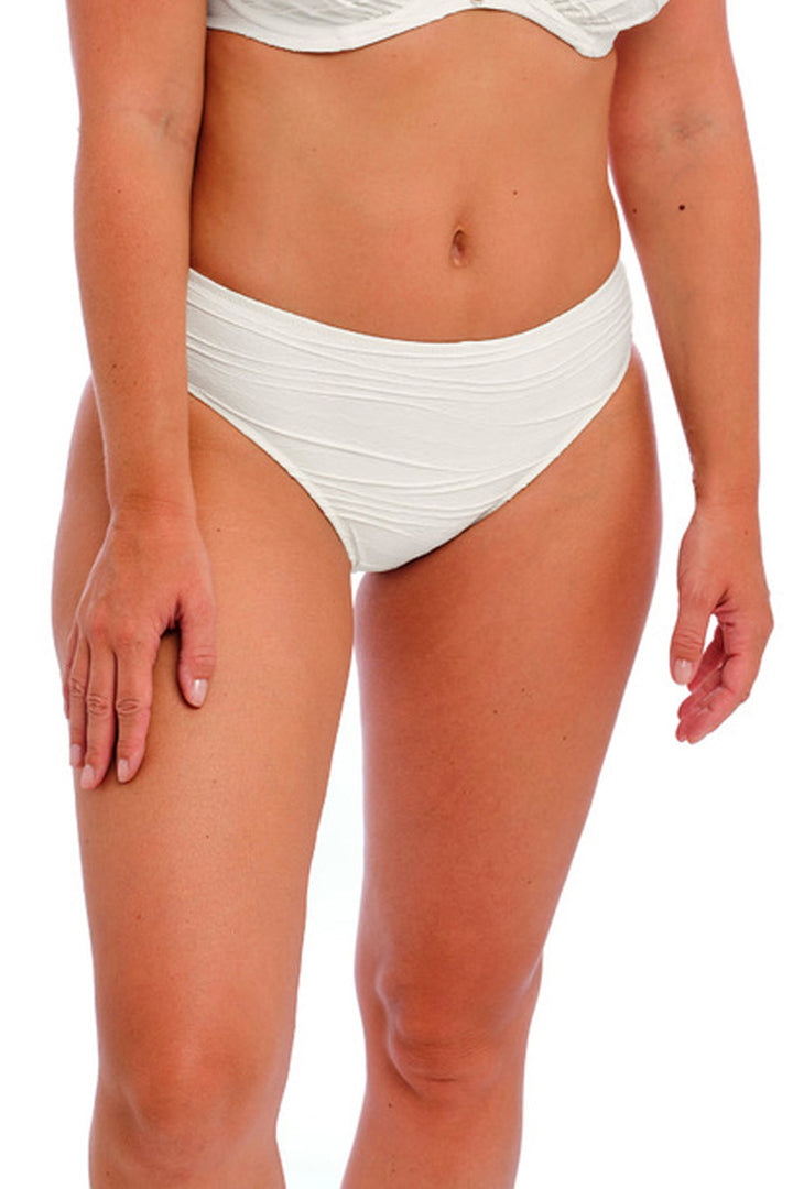 Beach Waves Mid Rise Bikinitrosa Linen