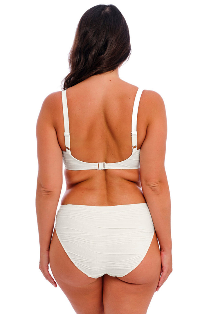 Beach Waves Mid Rise Bikinitrosa Linen