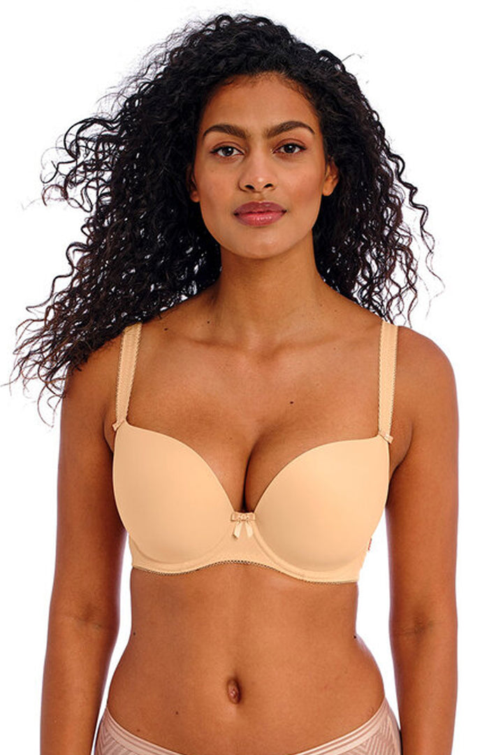 Deco Moulded Plunge T-shirt Bra Nude