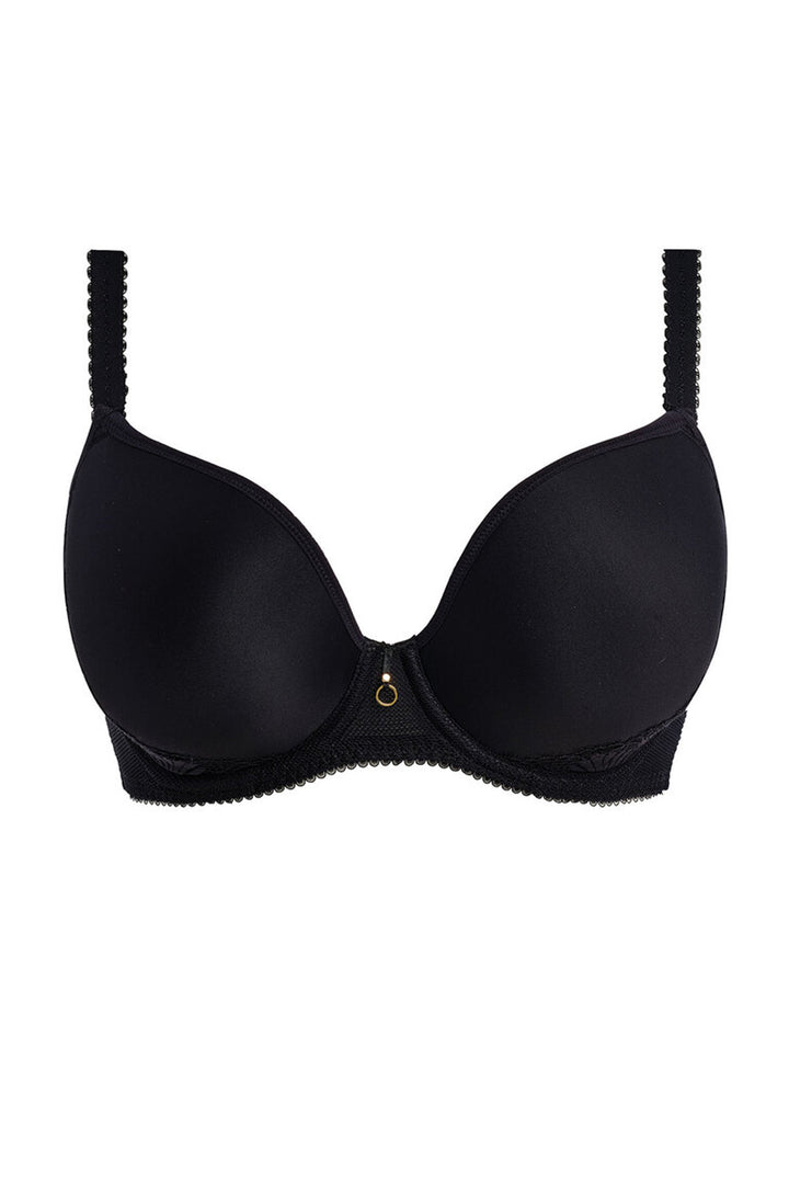 Fascinate Moulded Plunge T-shirt Bra Black