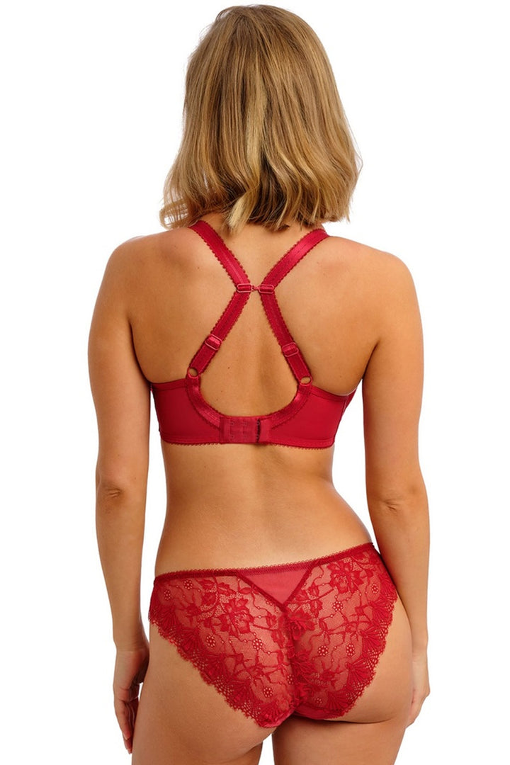 Fascinate Moulded Plunge T-shirt Bra Cherry