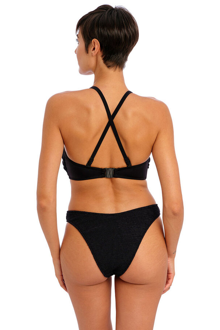Ibiza Waves Bandeau Bikini Top Black