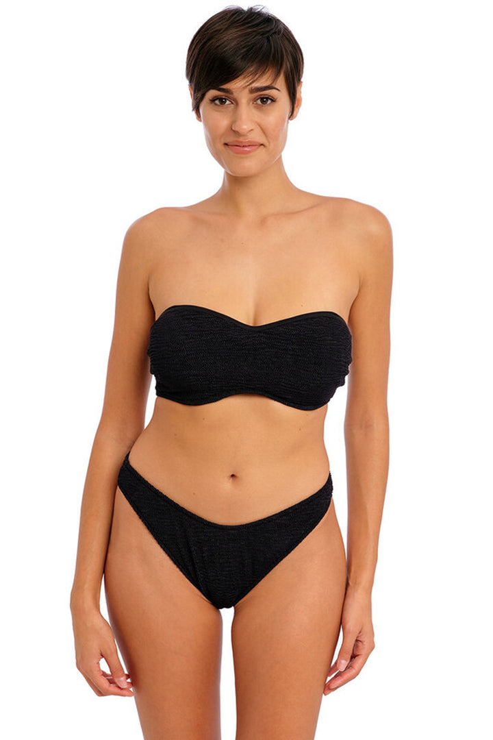 Ibiza Waves High Leg Bikini Brief Black