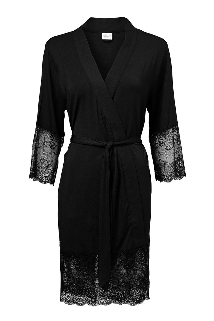 Lace Kimono Svart