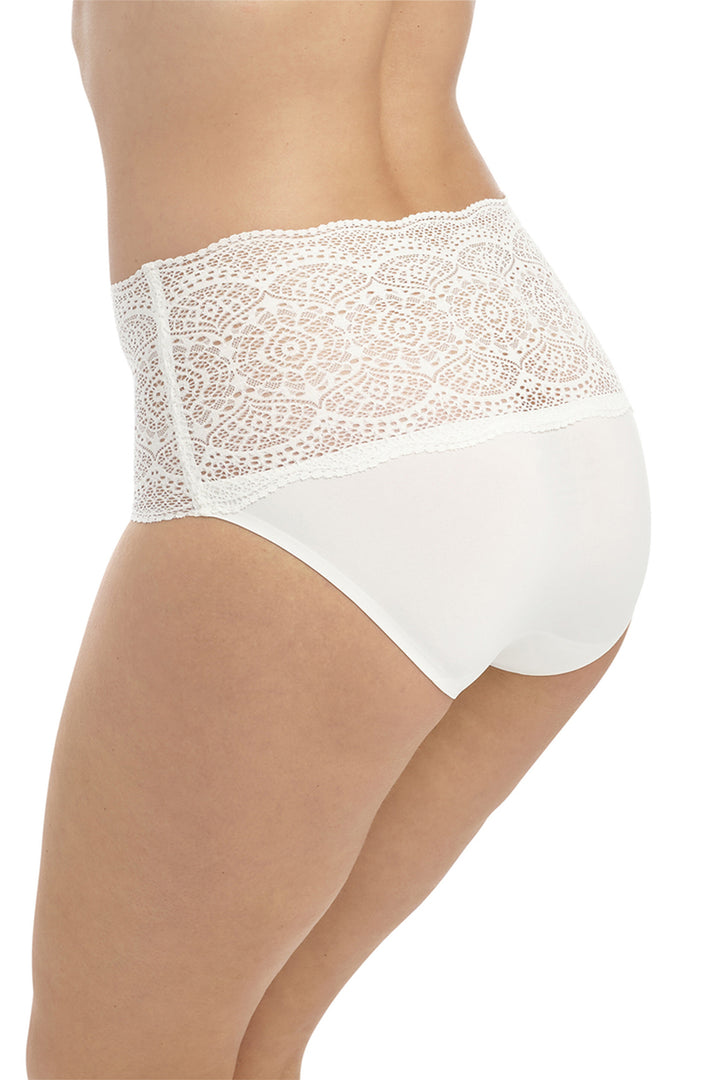 Lace Ease Invisible Full Brief Ivory