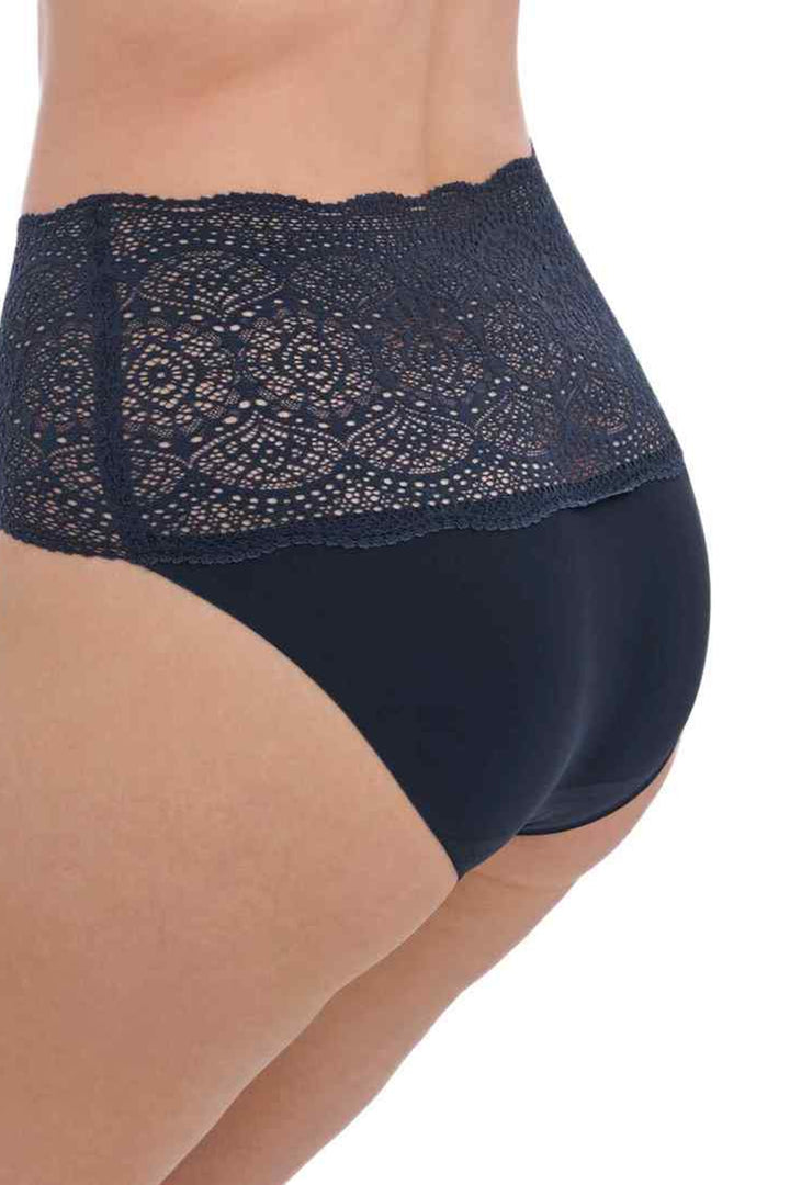 Lace Ease Invisible Full Brief Navy