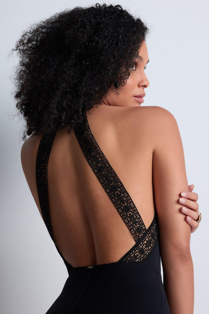 Les Bodys Halterneck Black