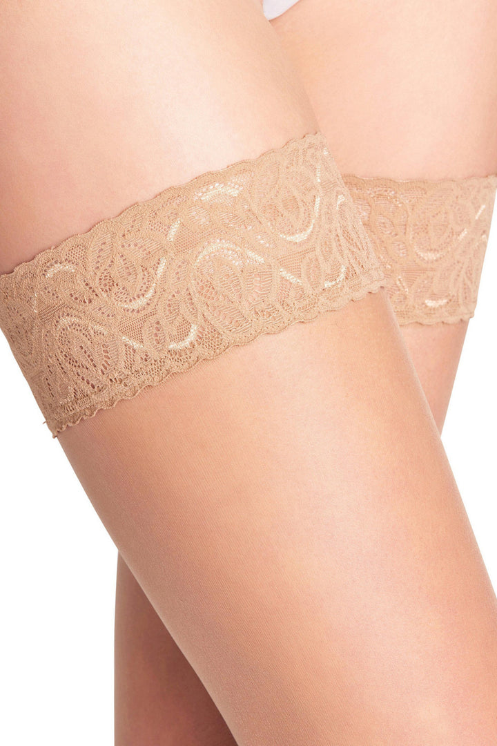 Shelina 12 DEN Dam Stay-ups Beige