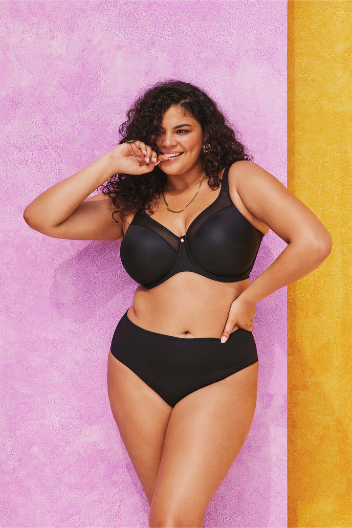 Smooth Moulded Non Padded Bra Black