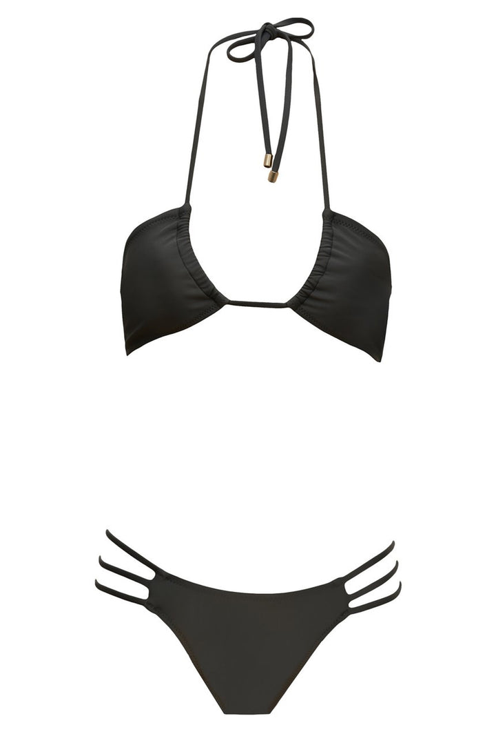 Terra Bandeau Bikini Titanium