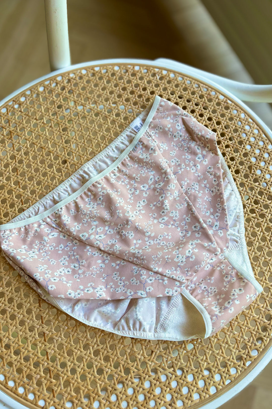 Avet Microfiber Midi Brief Flower Blossom Rosa