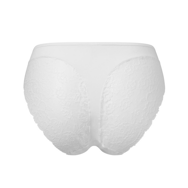 Avet Microfiber Midi Brief Lace White