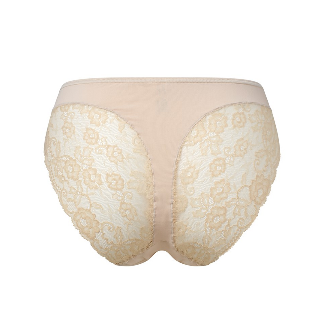 Avet Microfiber Midi Brief Lace Beige