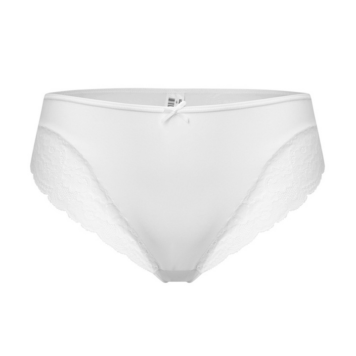 Avet Microfiber Midi Brief Lace White