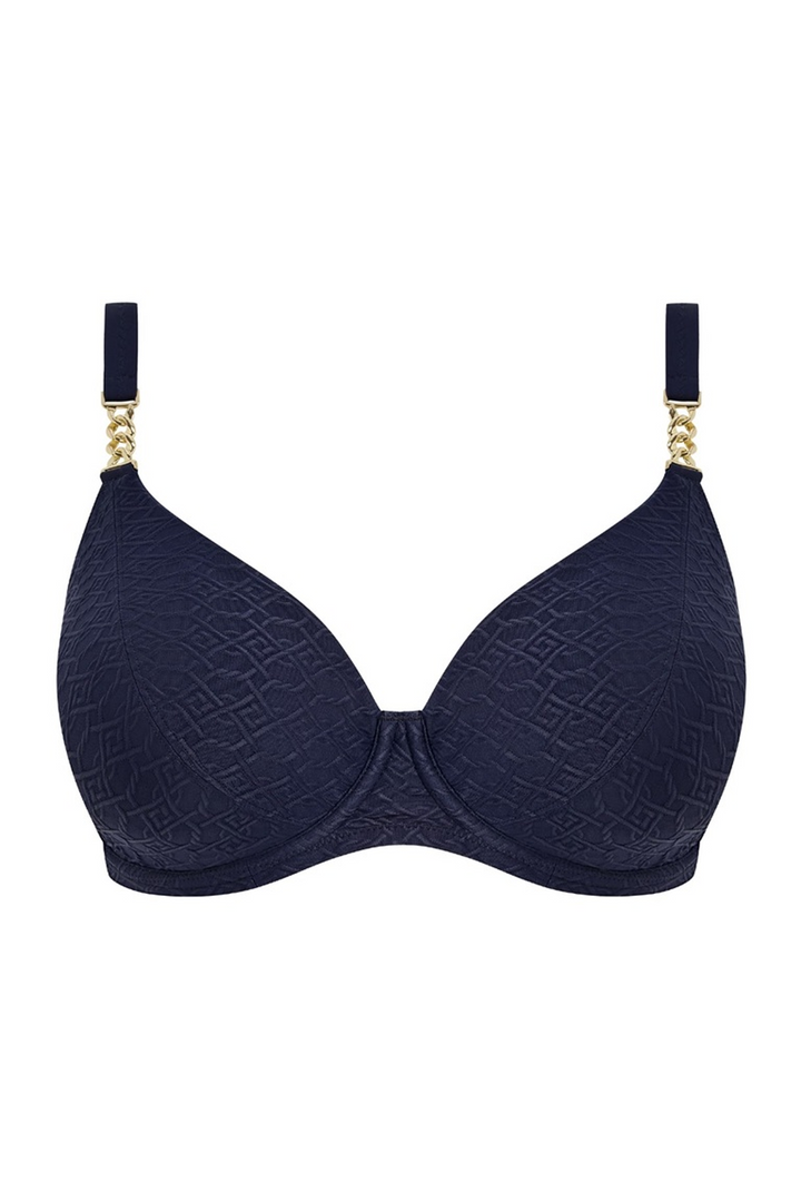 Azores Plunge Bikini Top Midnight