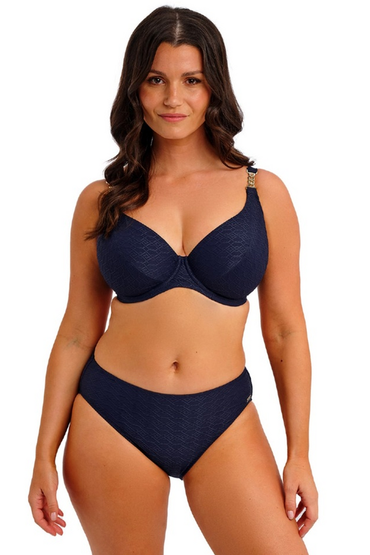 Azores Plunge Bikini Top Midnight