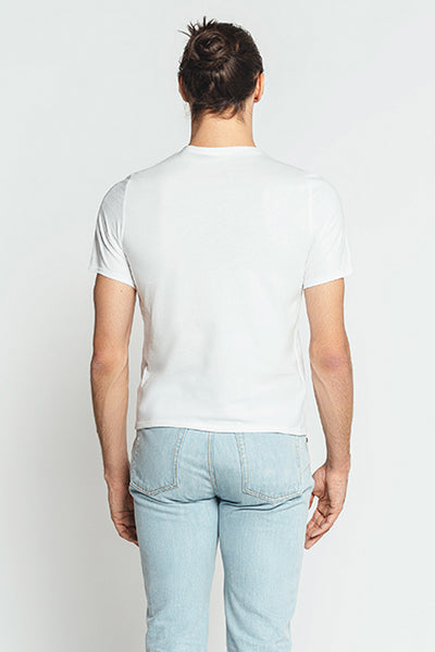 T-skjorte V-hals Basic Range Hvit