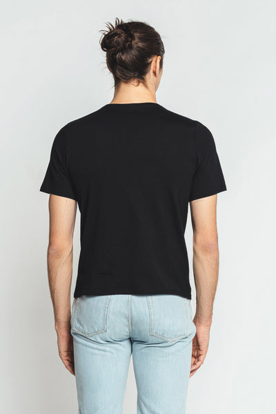 T-Shirt V-Neck Basic Range Black