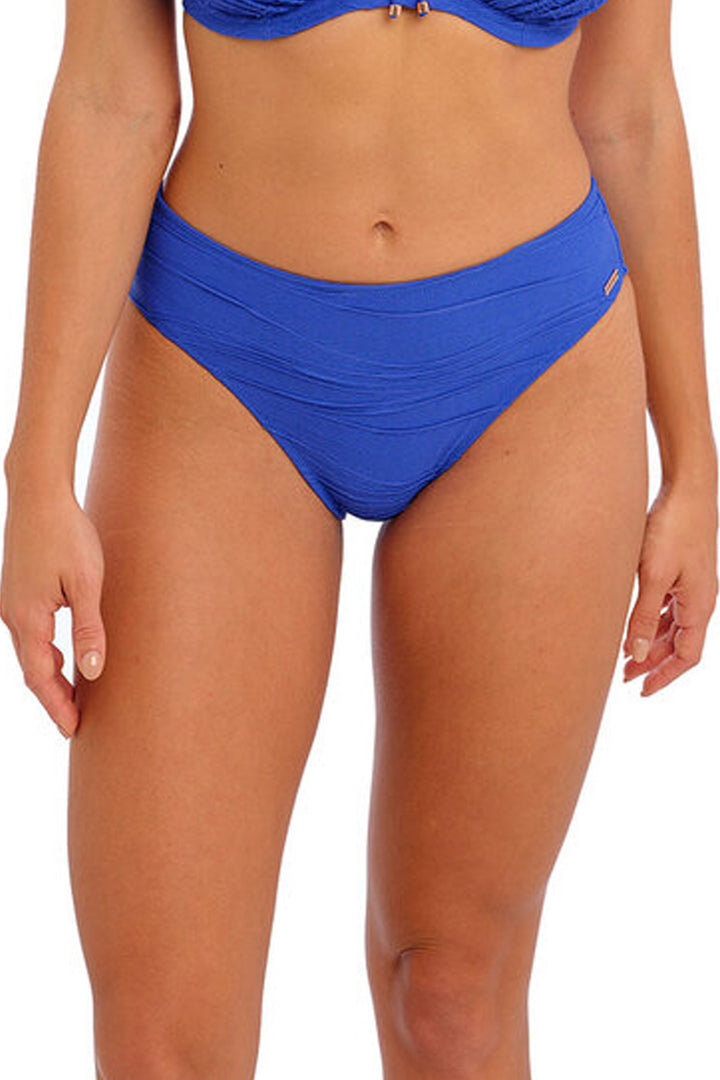 Beach Waves Mid Rise Bikinitrosa Ultramarine