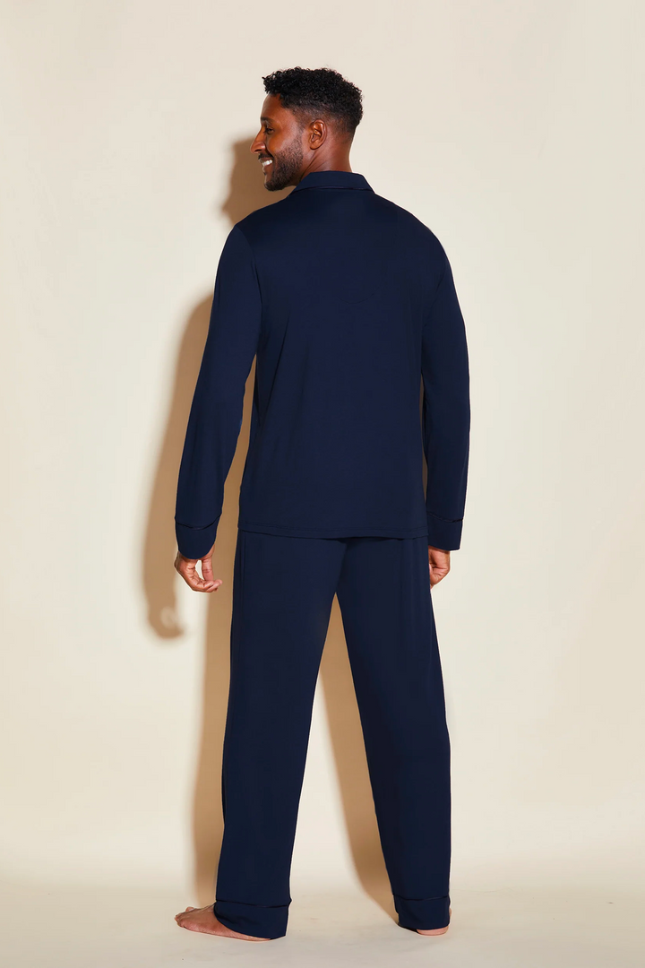 Bella Herr Classic Pyjamasset Navy