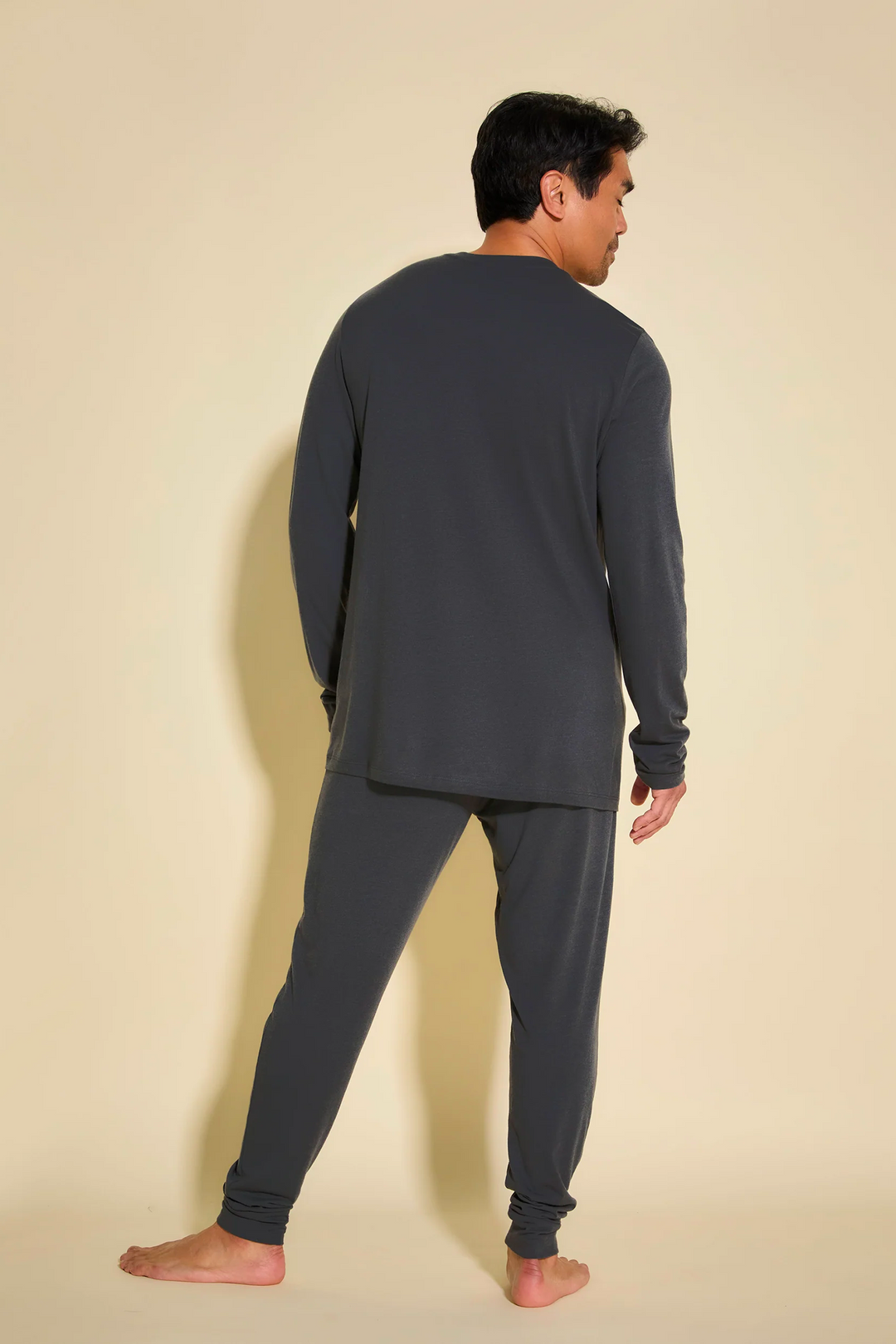 Bella Men's Henley & Jogger Set Anthracite