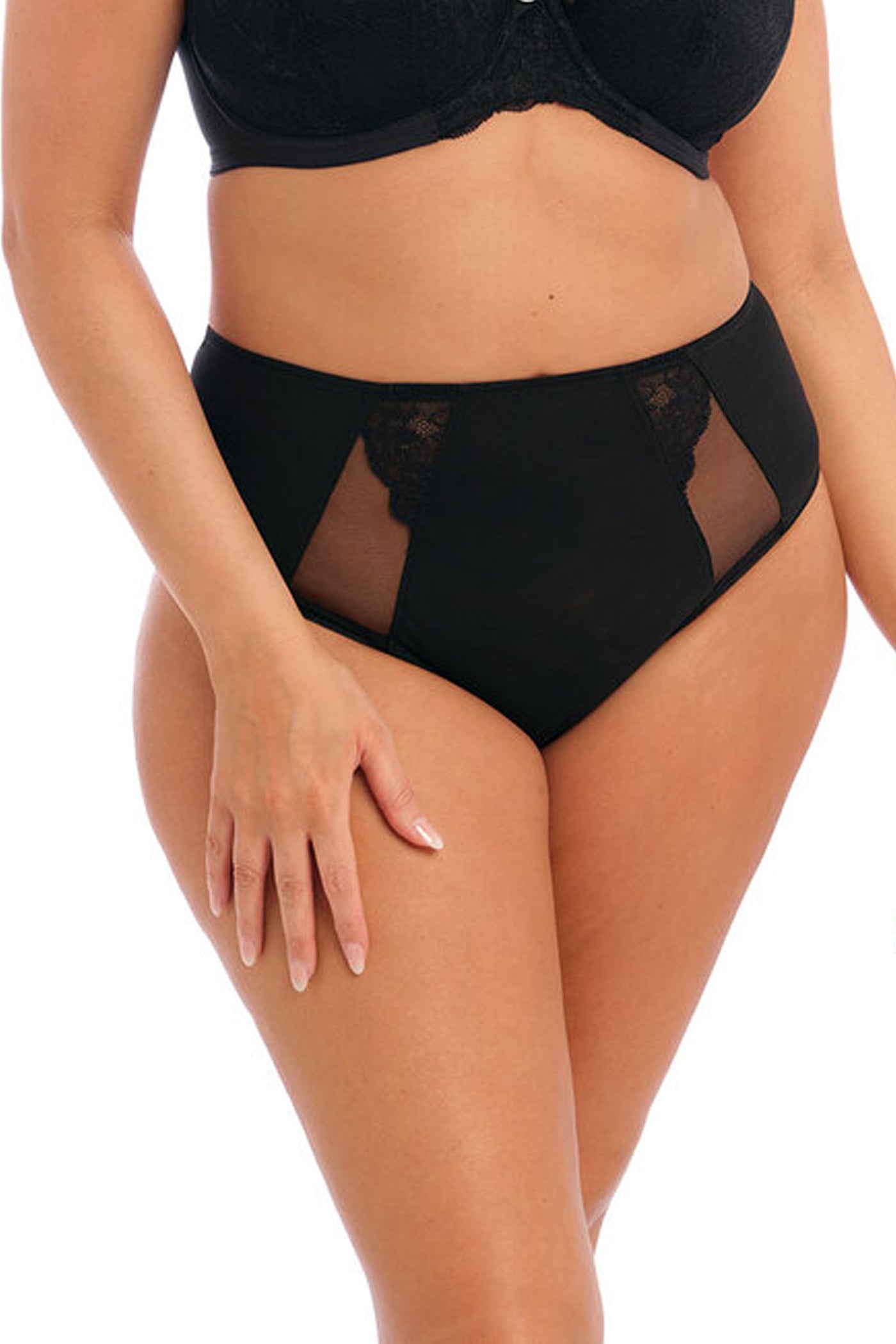 Brianna High Waisted Brief Black