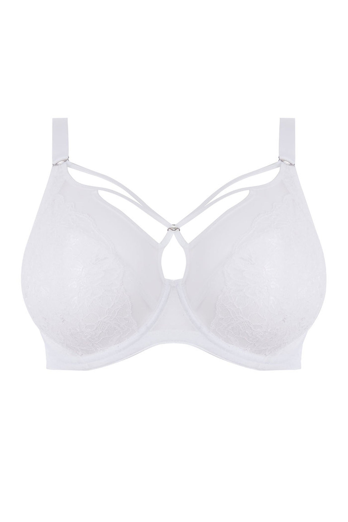 Brianna Plunge Bra White