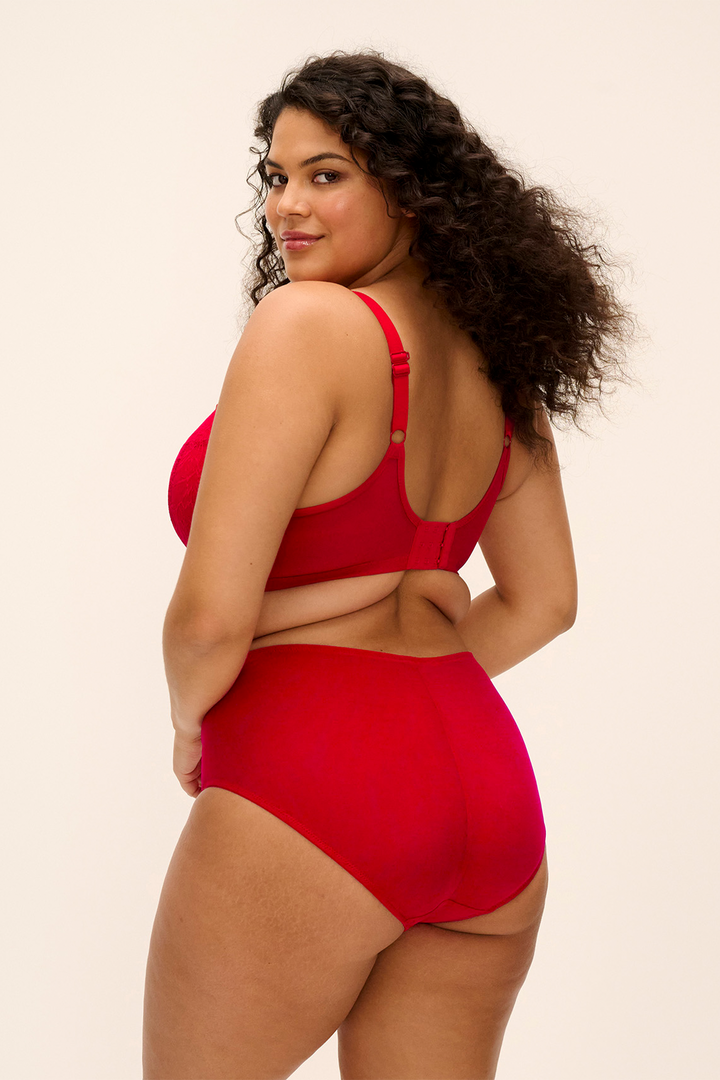 Brianna Padded Half Cup Bra Haute Red
