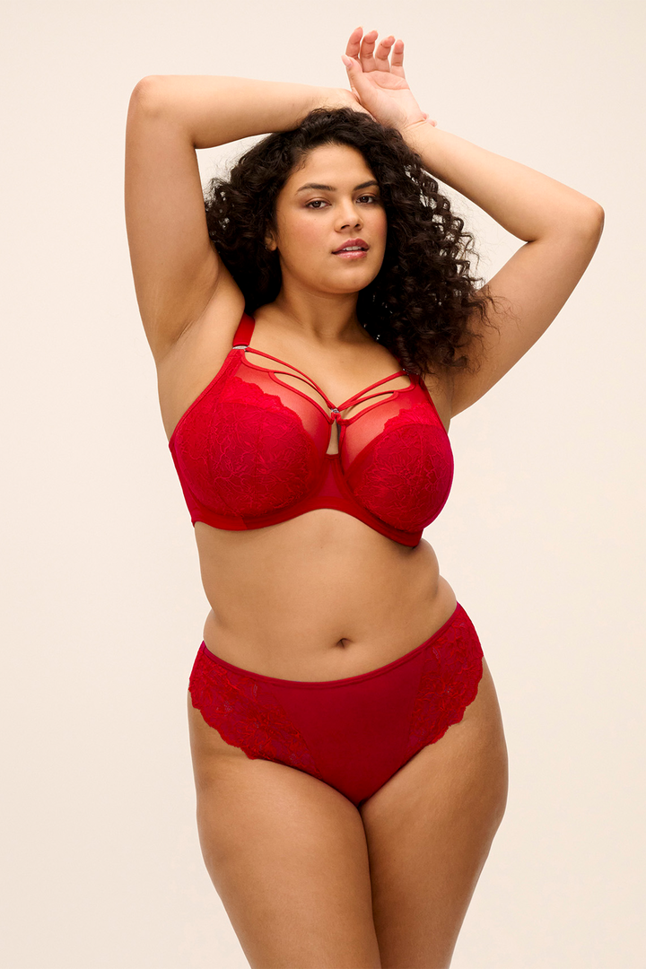 Brianna Plunge Bra Haute Red