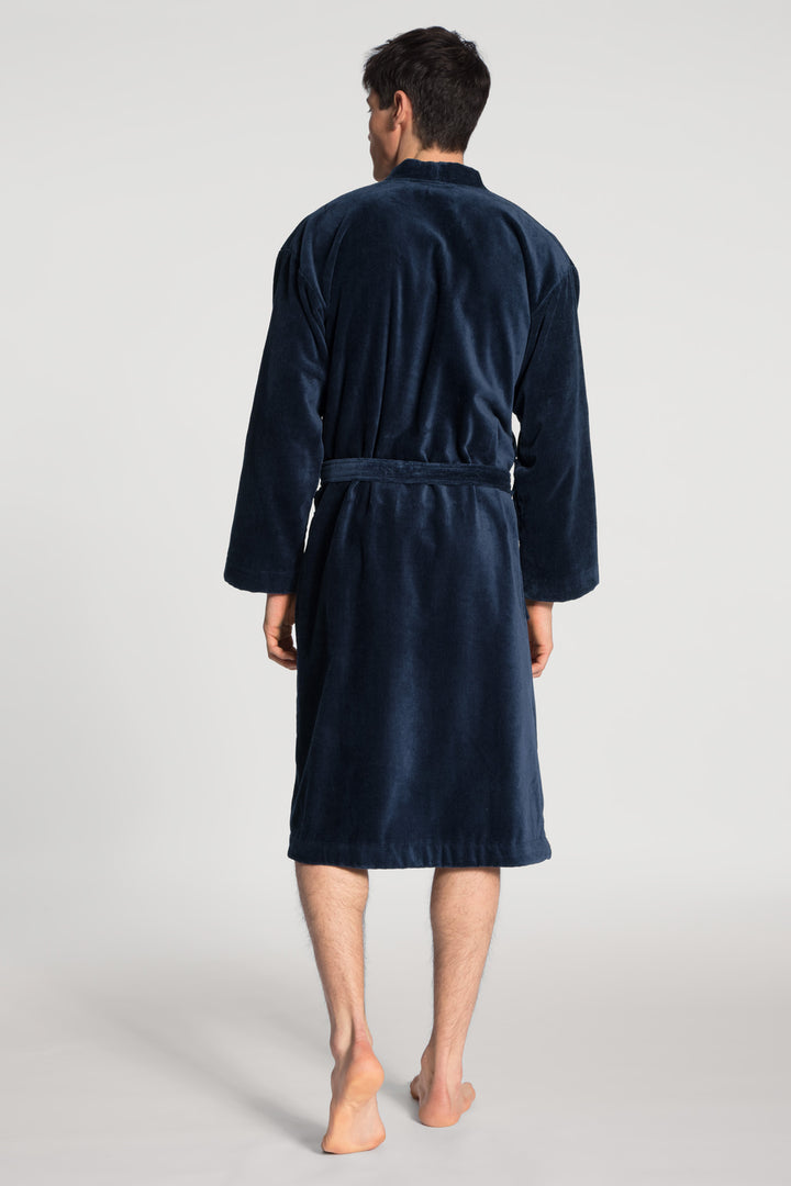 After Shower Bathrobe Dark Blue