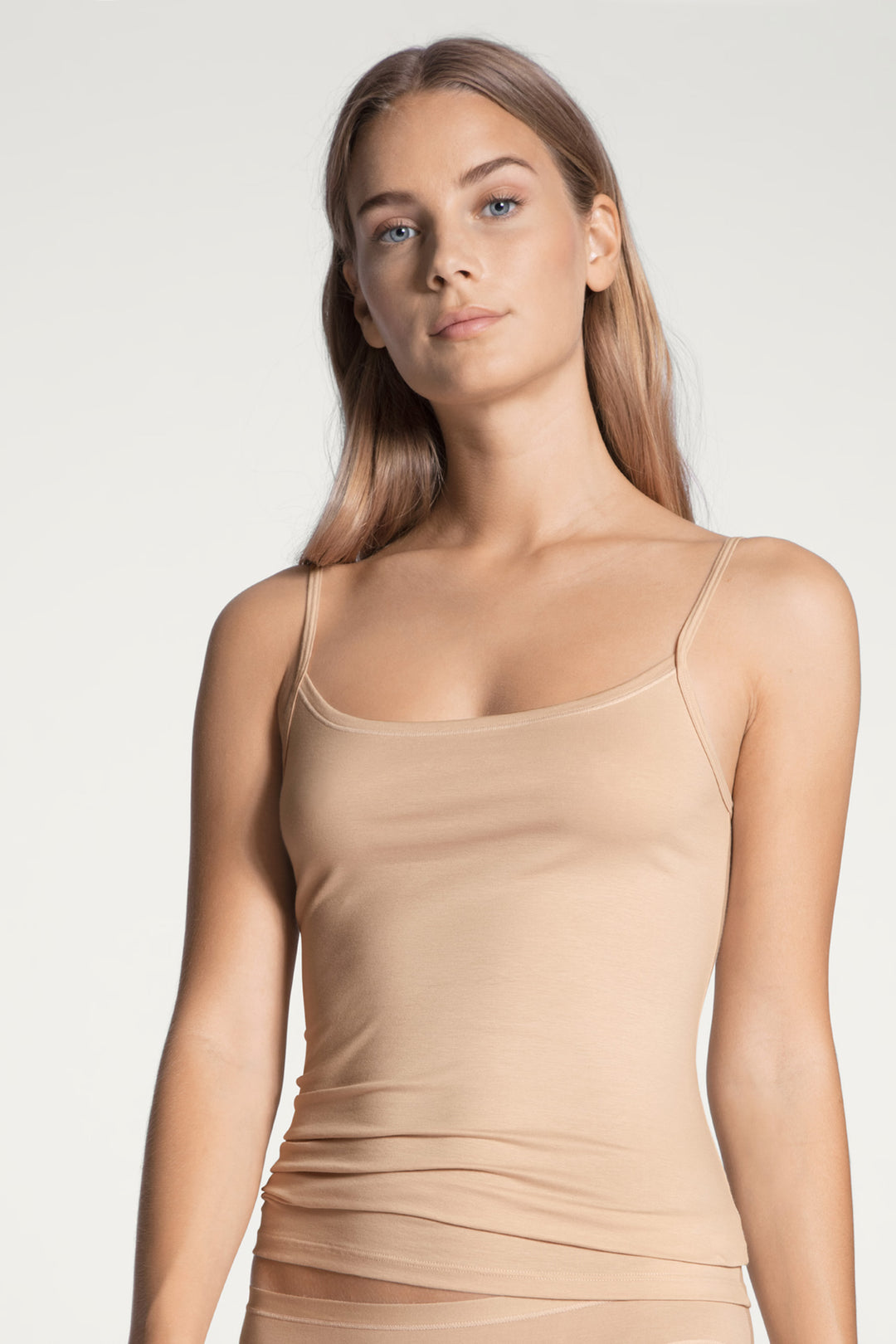 Natural Comfort Spaghetti Top White