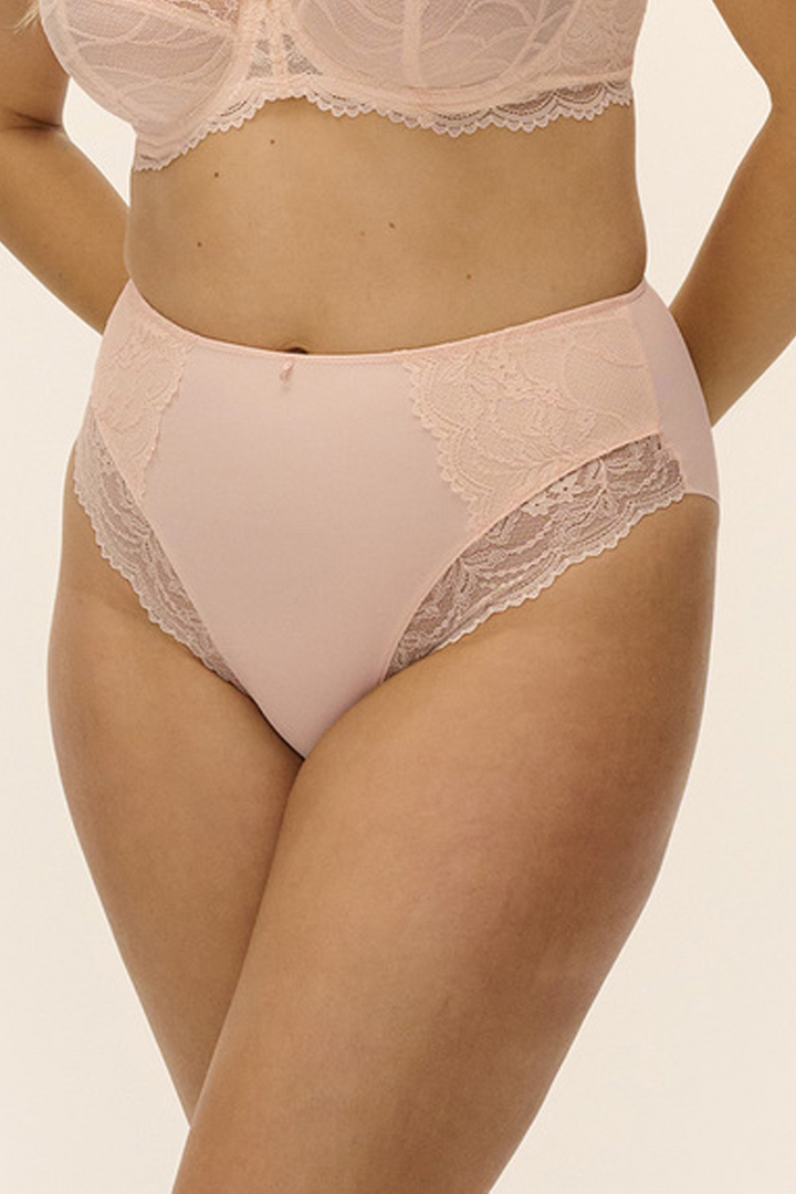 Cesile High Waisted Brief Peach Sorbet