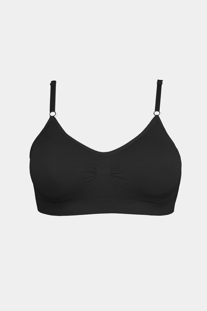 Comfort Bh Spaghetti Straps Bamboo Black