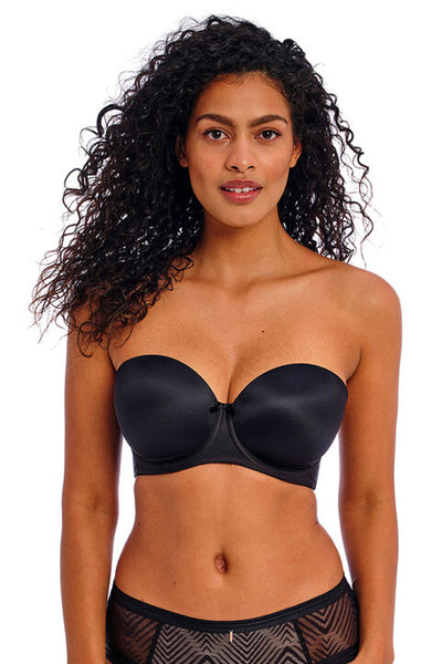 Deco Moulded Strapless Bra Black