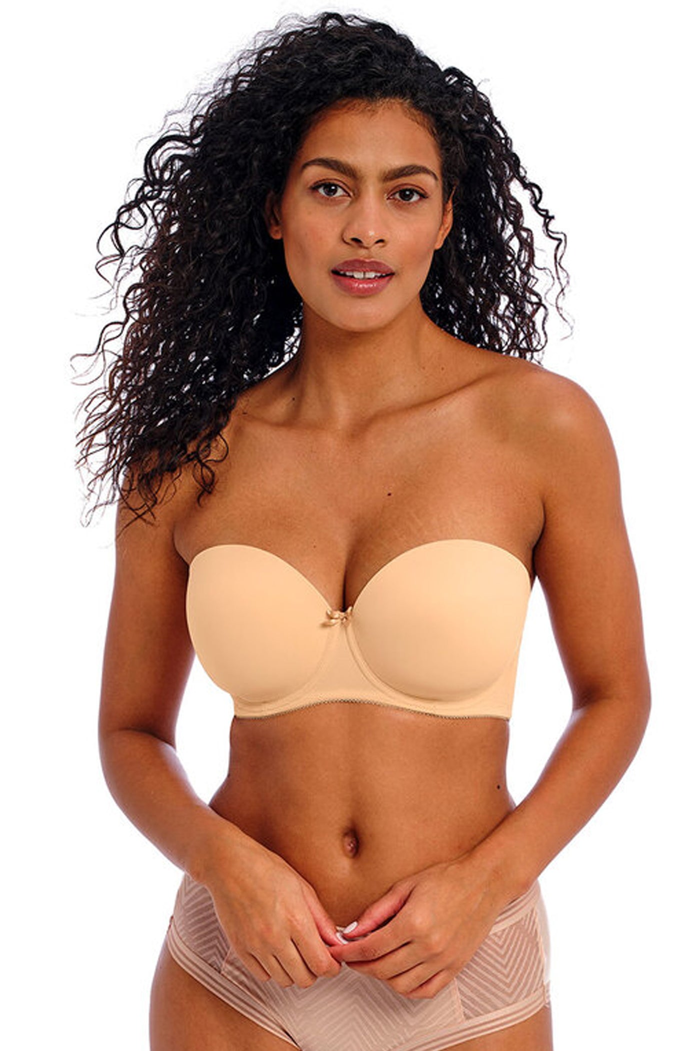 Deco Moulded Strapless Bra Nude