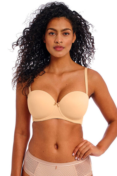 Deco Moulded Strapless Bra Nude