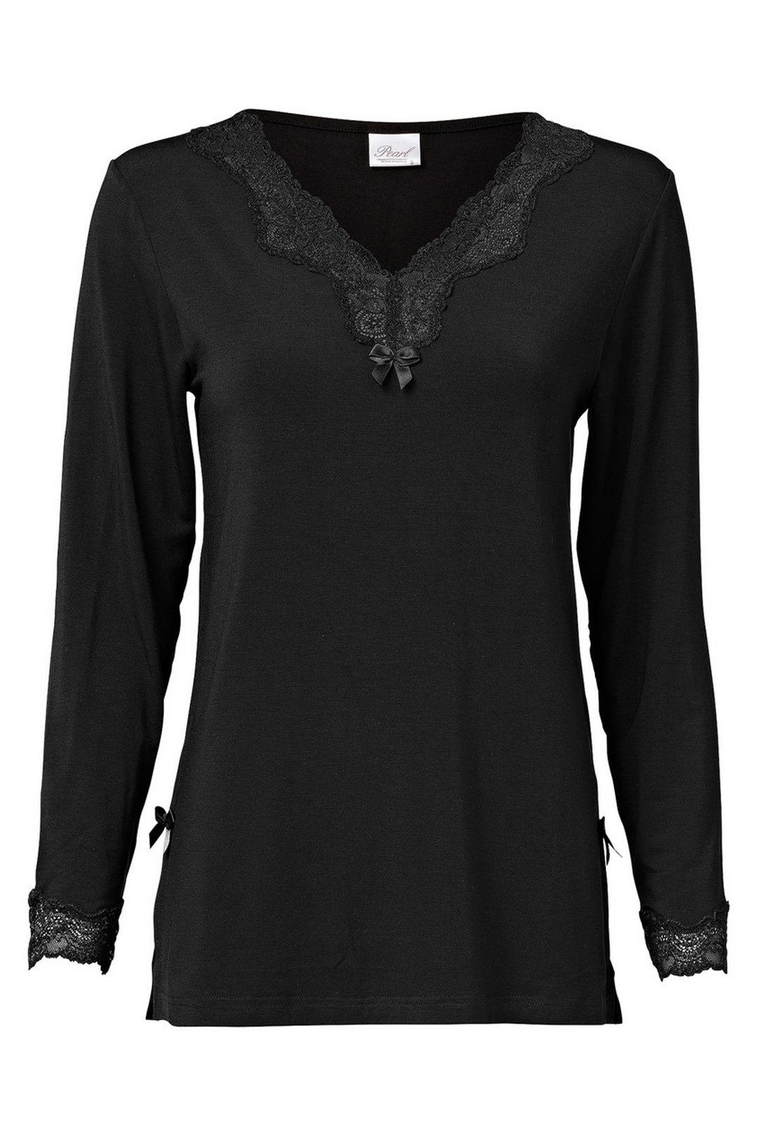 Elegance Long Sleeve Top Black