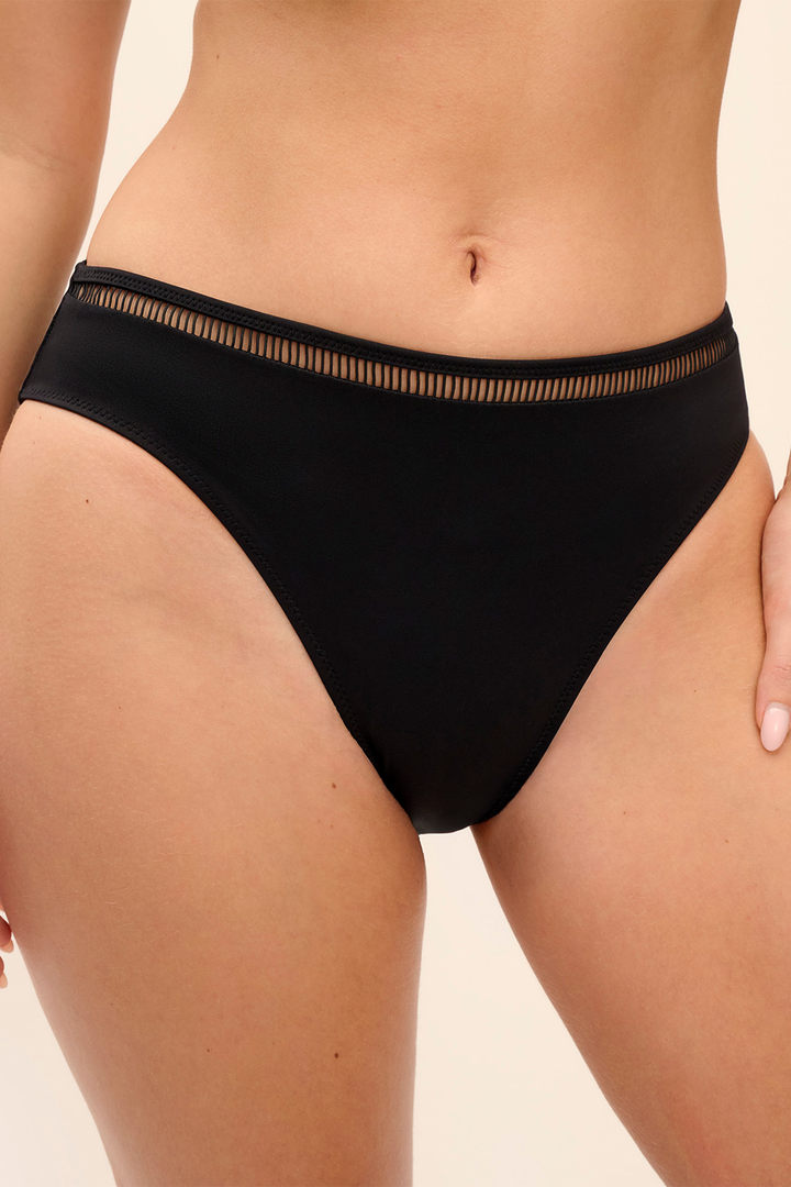 East Hampton Mid Rise Bikini Brief Black
