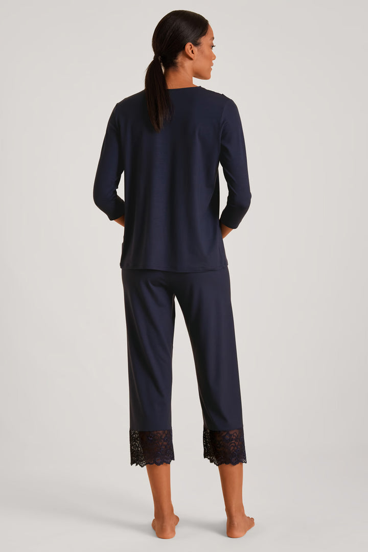 Elegant Dreams 7/8 Pyjamas Dark Lapis Blue