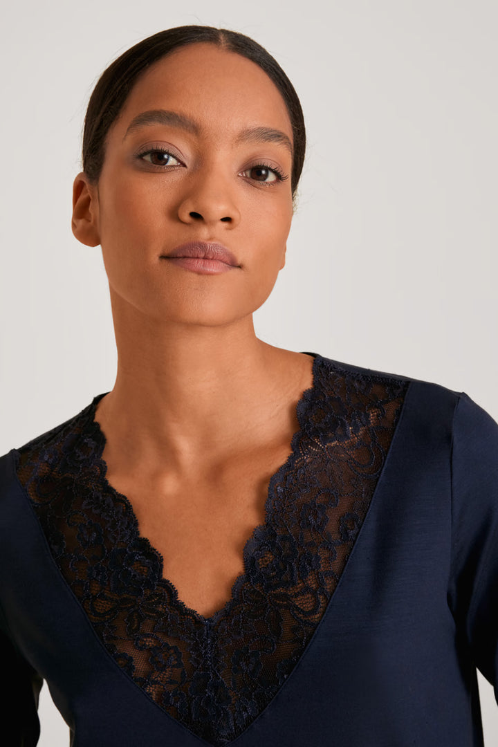 Elegant Dreams 7/8 Pyjamas Dark Lapis Blue