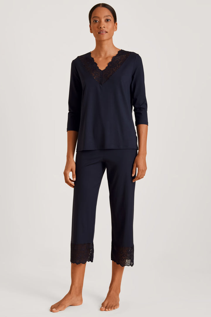 Elegant Dreams 7/8 Pyjamas Dark Lapis Blue