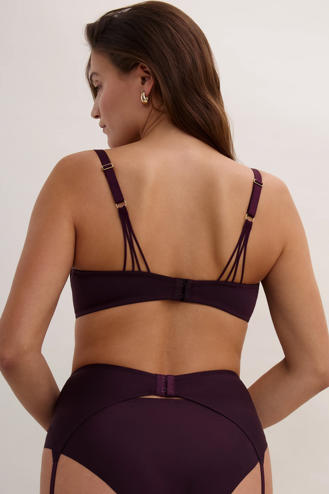Éloge du Désir Suspender belt Deep Berry