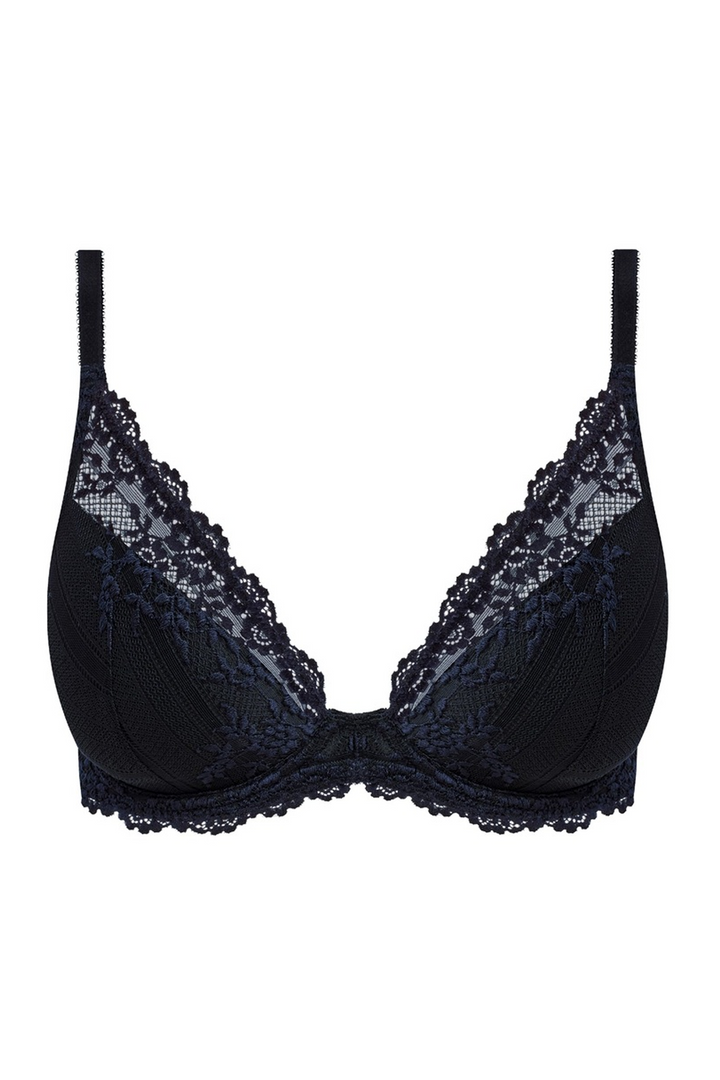 Embrace Lace Plunge Black/night Sky