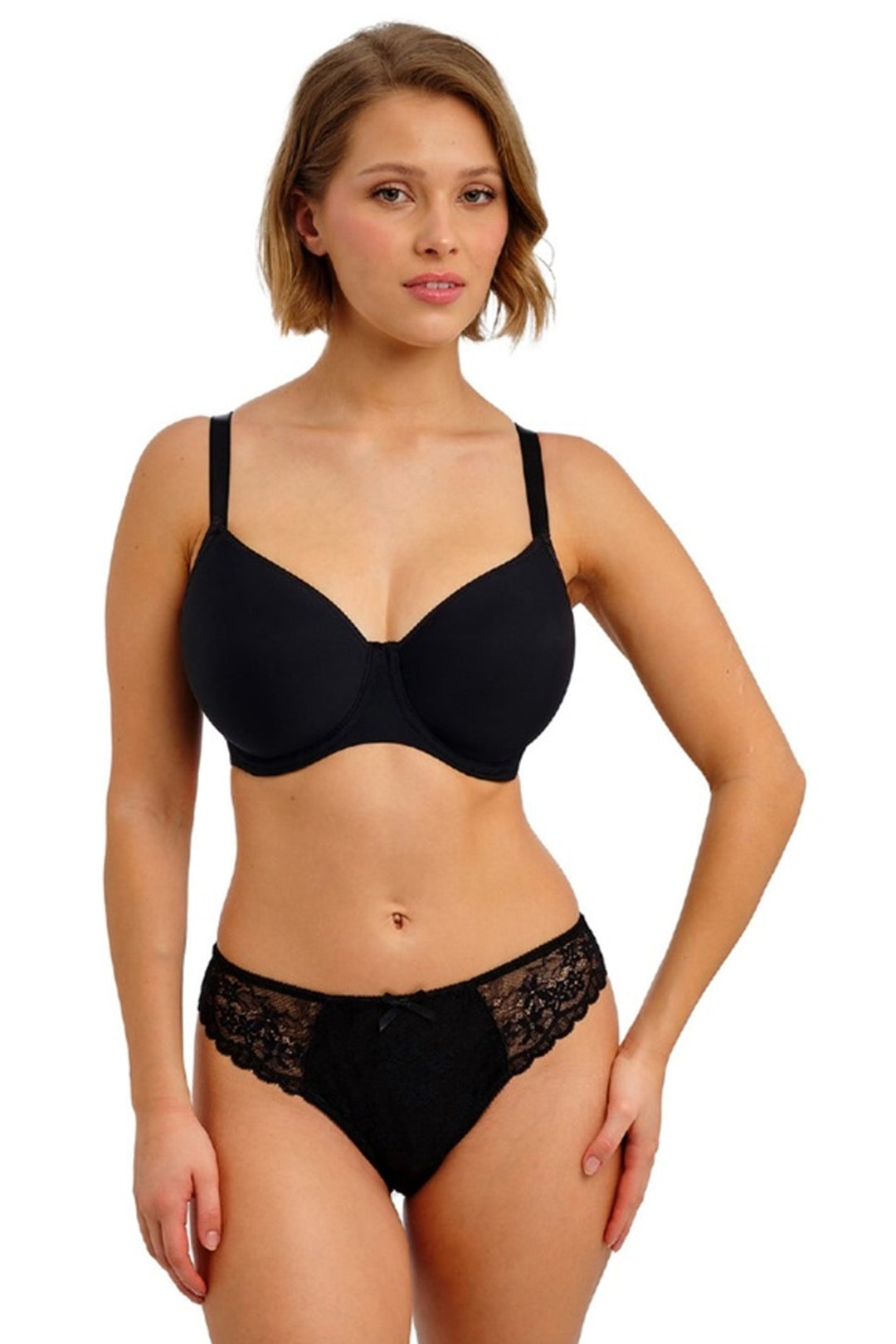 Essentially Smooth moulded T-shirt Bra Black