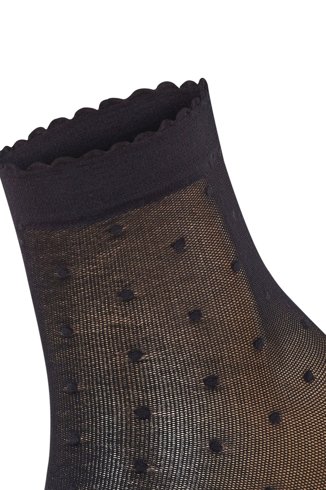 Dot 15 DEN Women Ankle socks Black