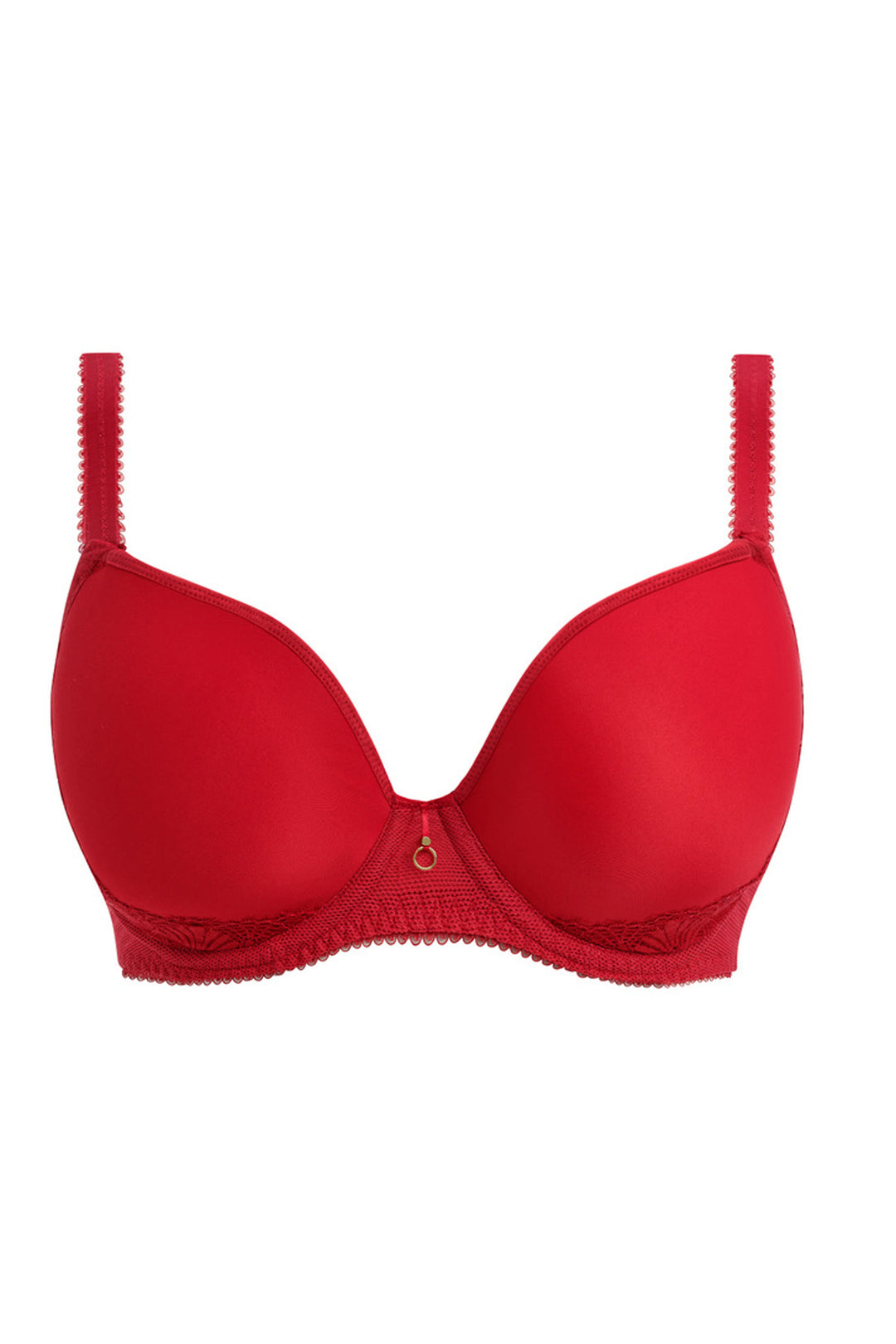 Fascinate Formpressad Plunge T-shirt Bh Cherry