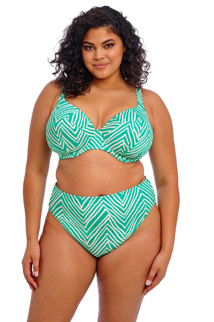 Fiji Falls Plunge Bikini Top Marine