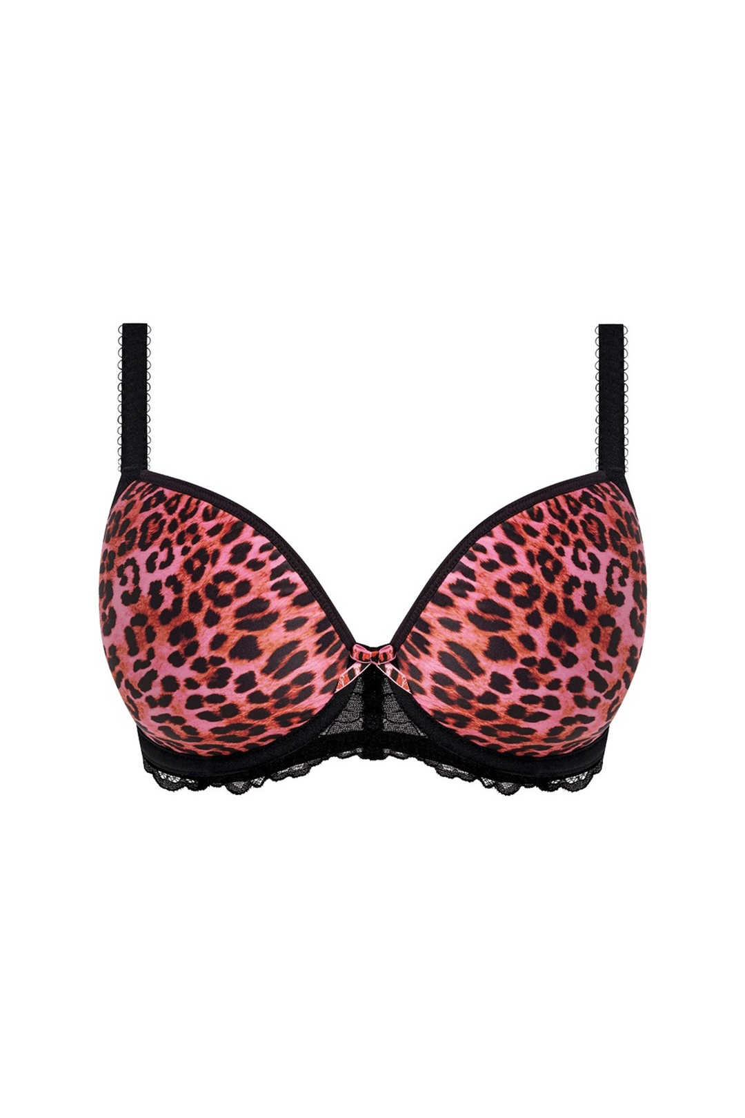 Cherish Me Moulded Plunge T-shirt Bra Pink Flambe