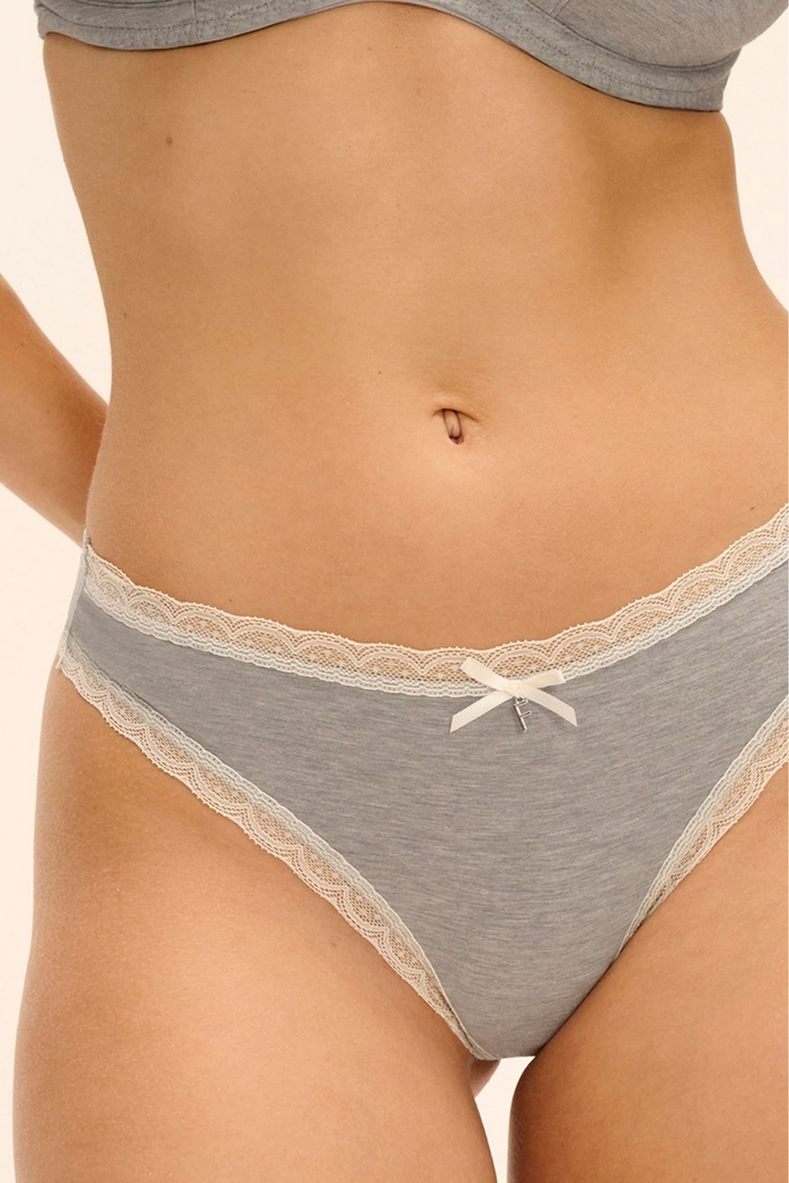 Freya Flirt Thong Gray Marl